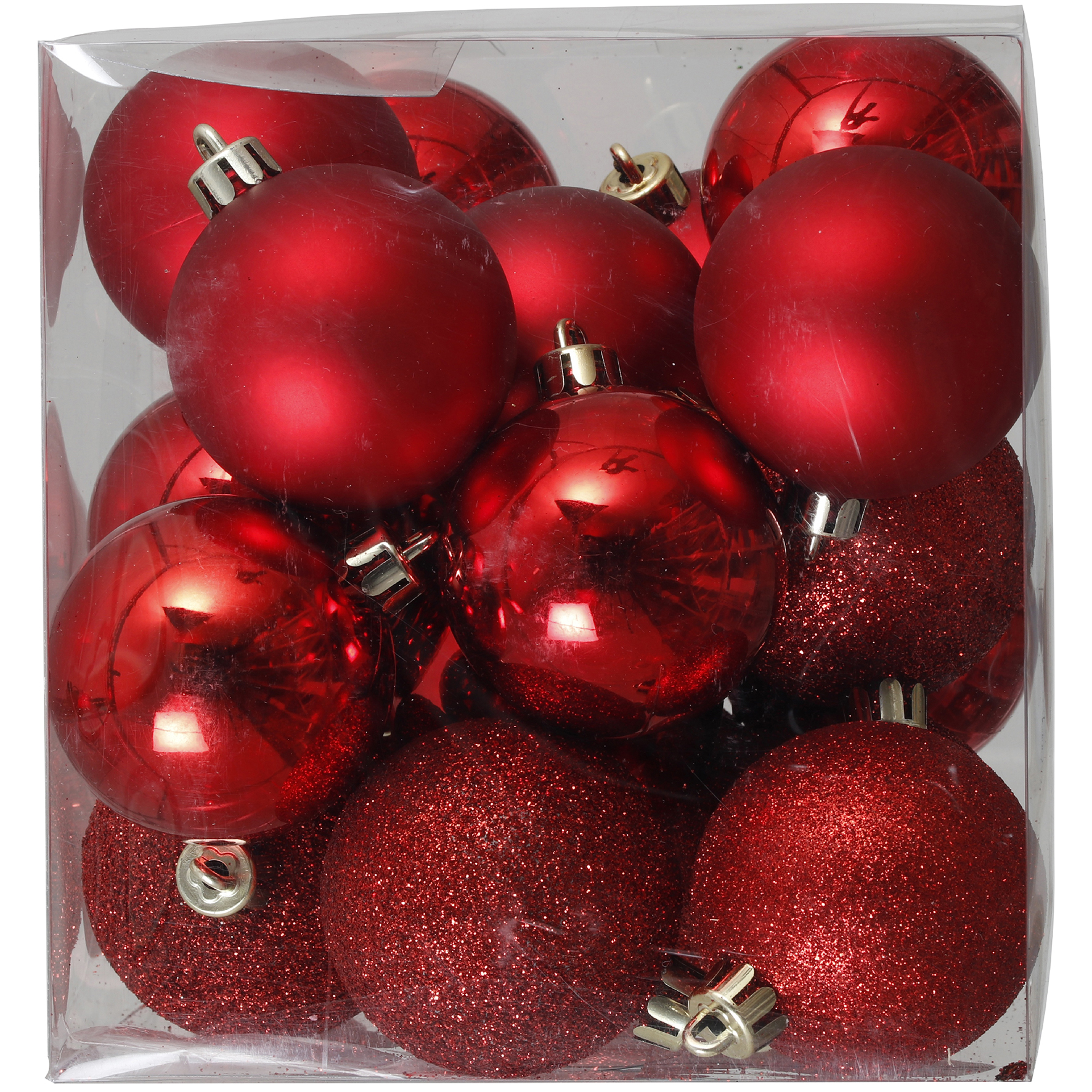 [8560065] Julkula mix Röd 6 cm 20-p
