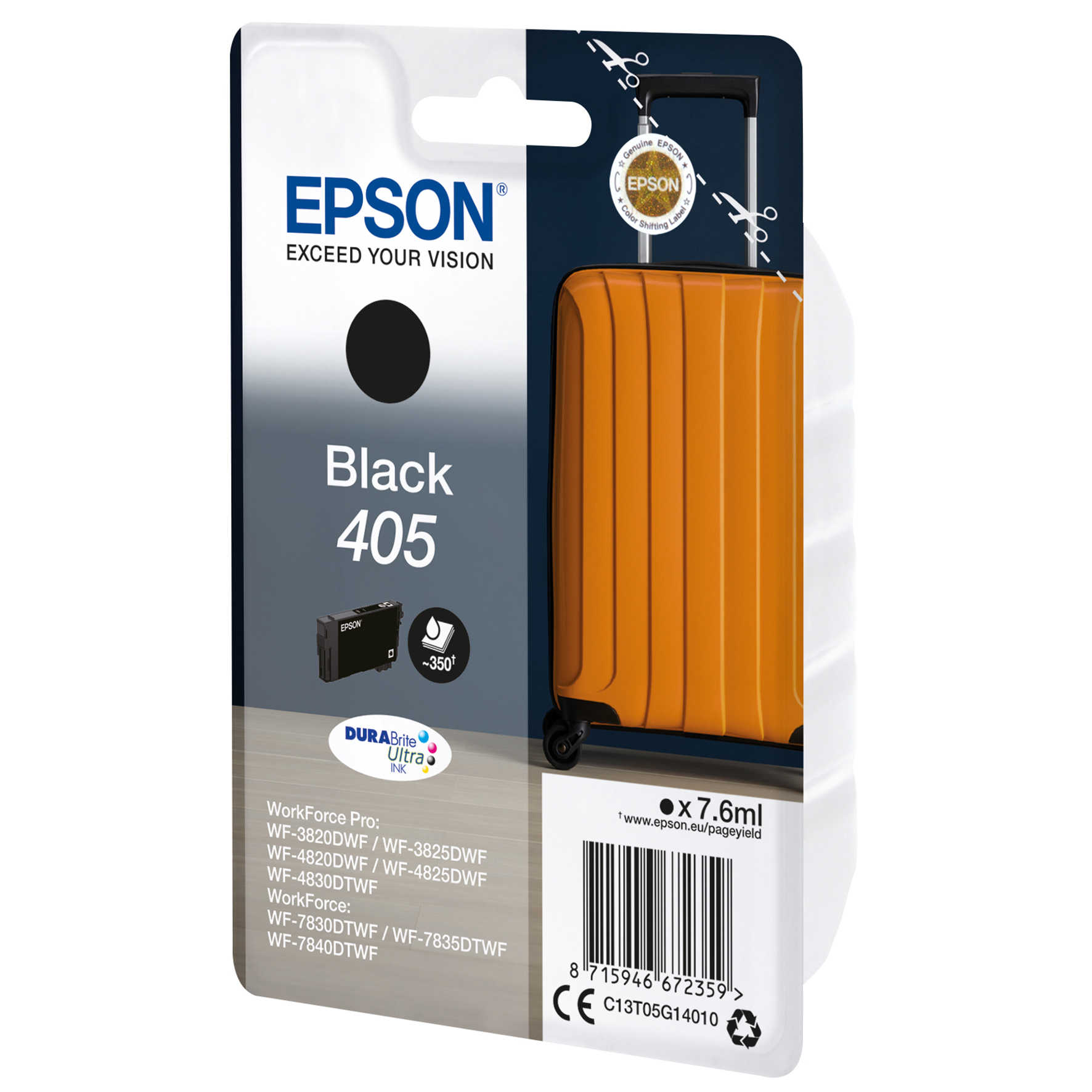 [5701513] Bläck Epson 405 svart 7,6ml