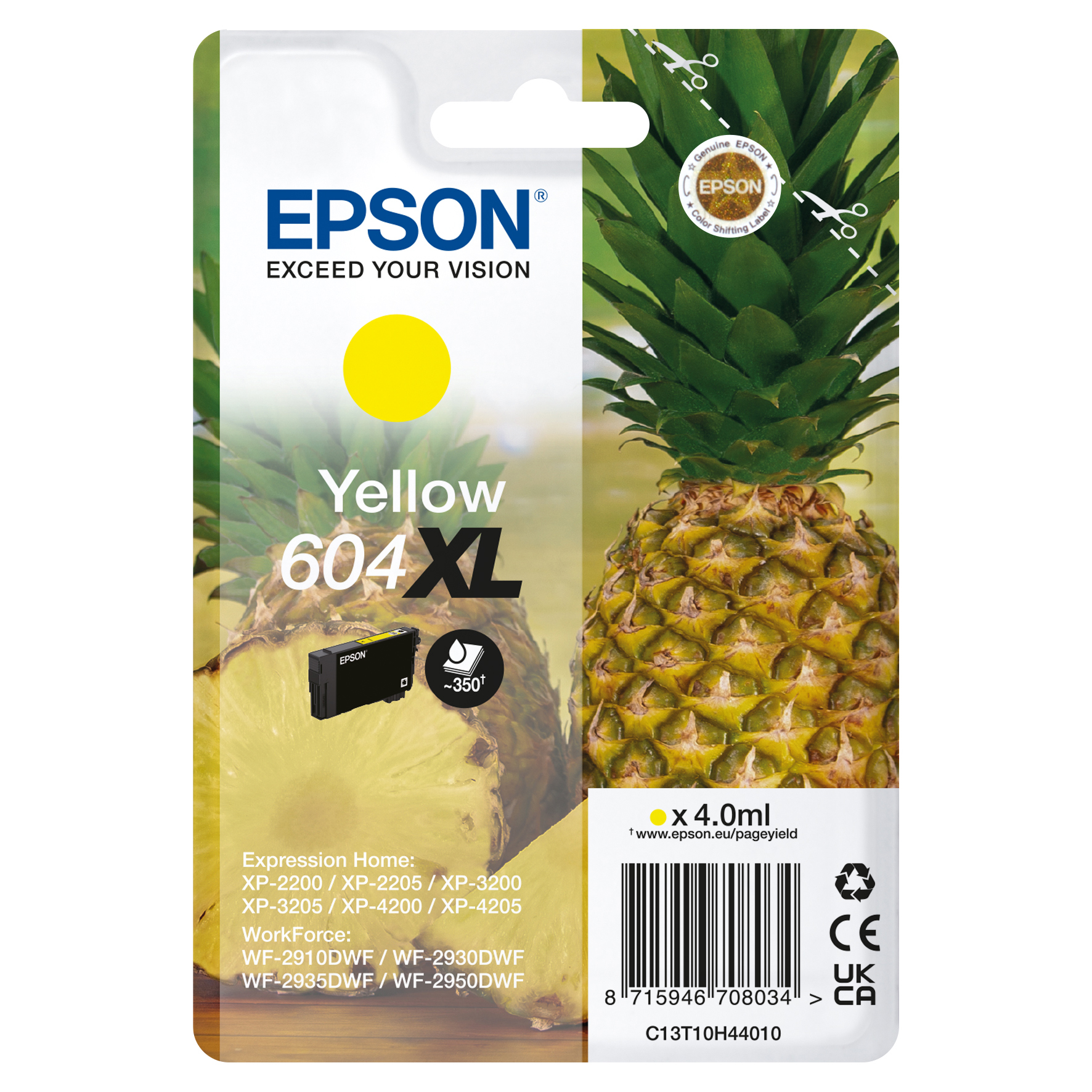 [5701531] Bläck Epson 604XL gul 4,0ml