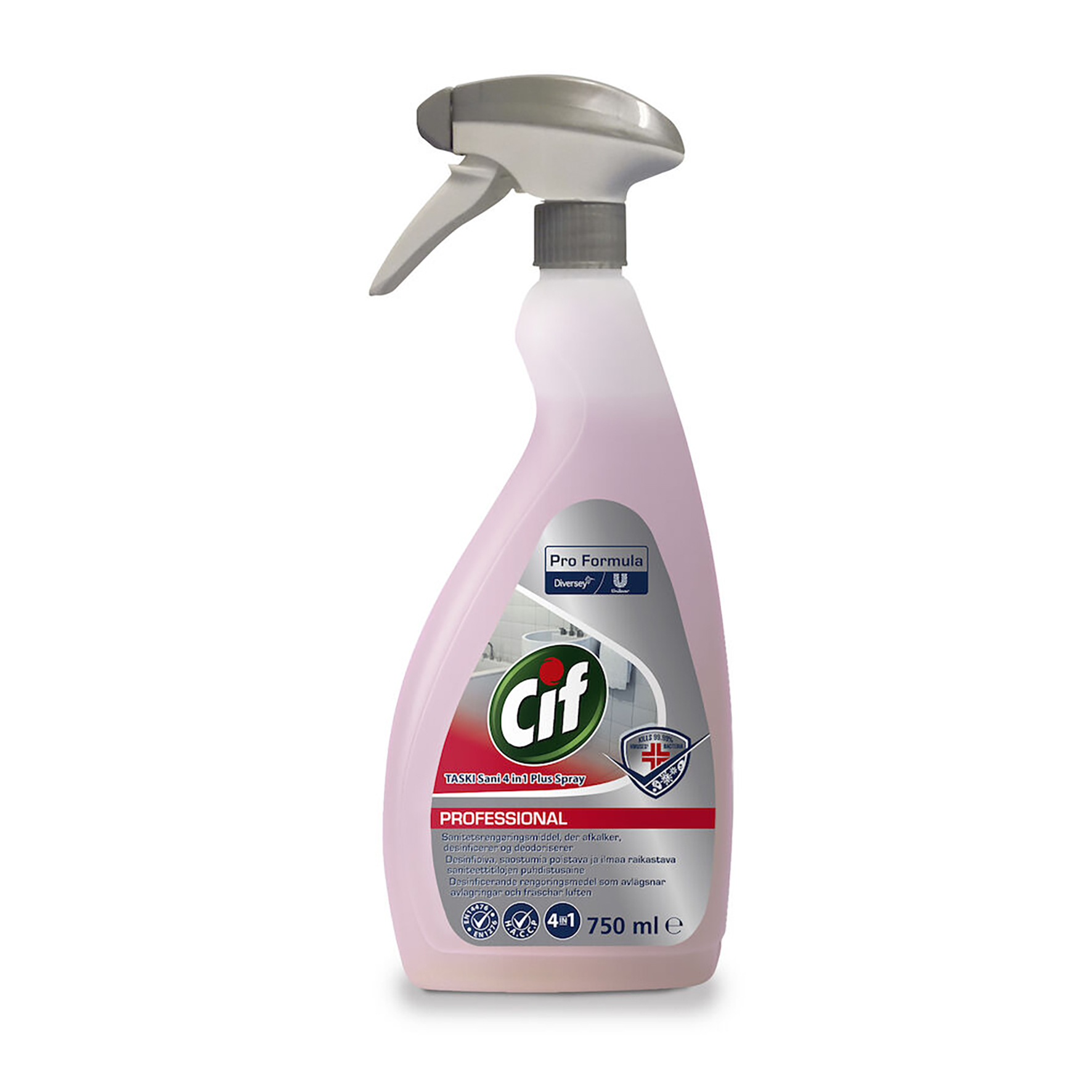 [8560362] Badrumsrent Cif Pro 4in1 750ml