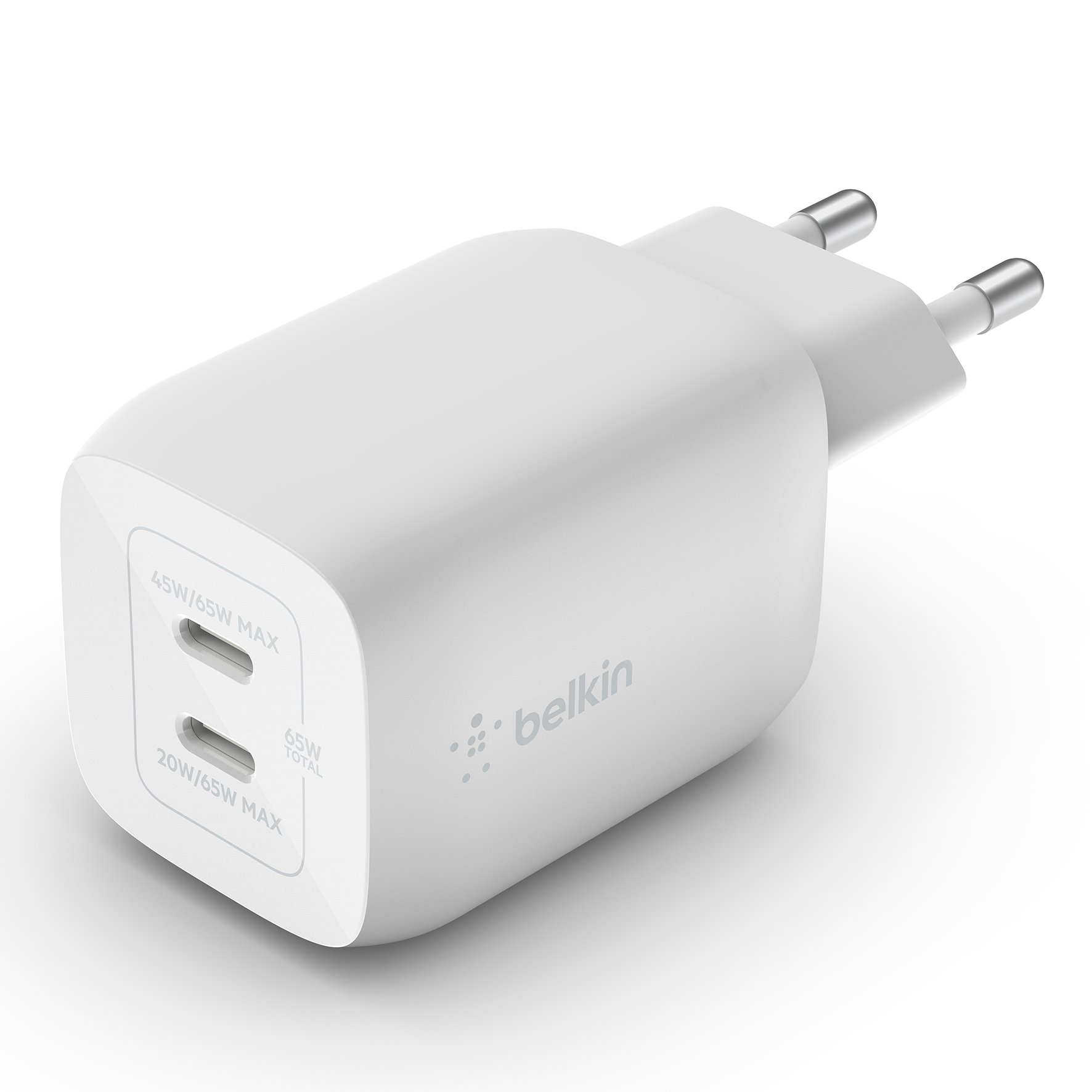 [8560723] Väggladd dual USB-C 65W ej kab