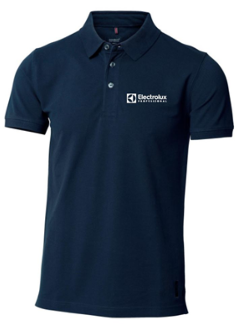 [EEELP029] Piké Classic Herr blå med vit ELP logo