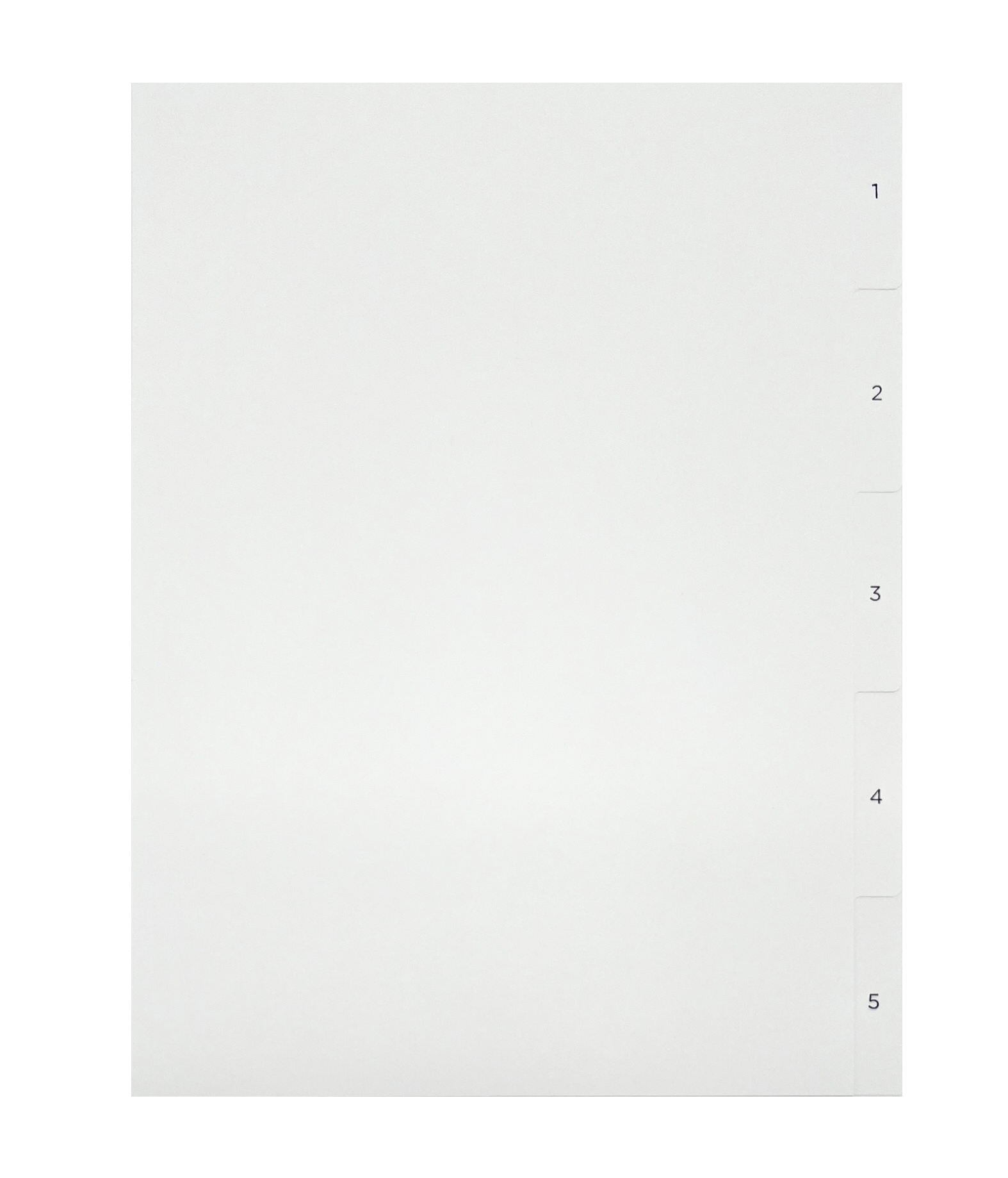 [EETFSET2059] Pärmregister ÖVER A4 1-5 blått tryck på vitt 40 st/fp