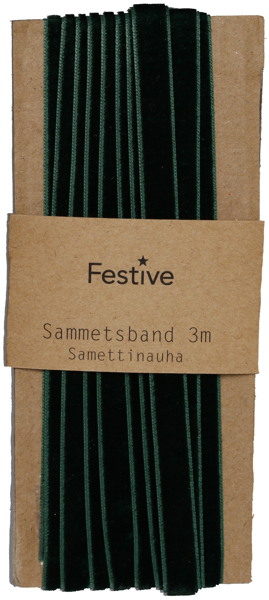 [8563045] Sammetsband 3m Grön