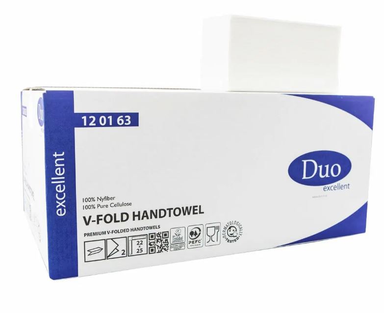 [E120163] Pappershandduk V-Vikt Duo Premium 3000ark/fp