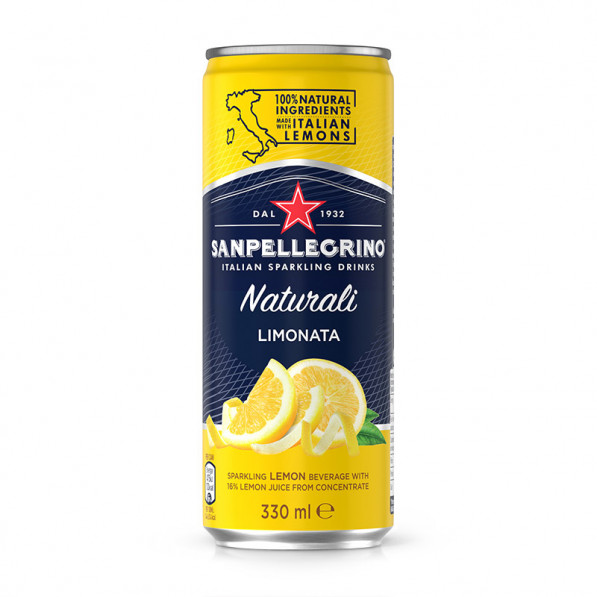 [EE00319] San Pellegrino Limonata Naturali Burk 33cl x 24st/back