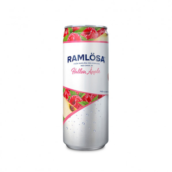 [E3030] Ramlösa Hallon/Äpple 33cl burk sleek 20burk/fp