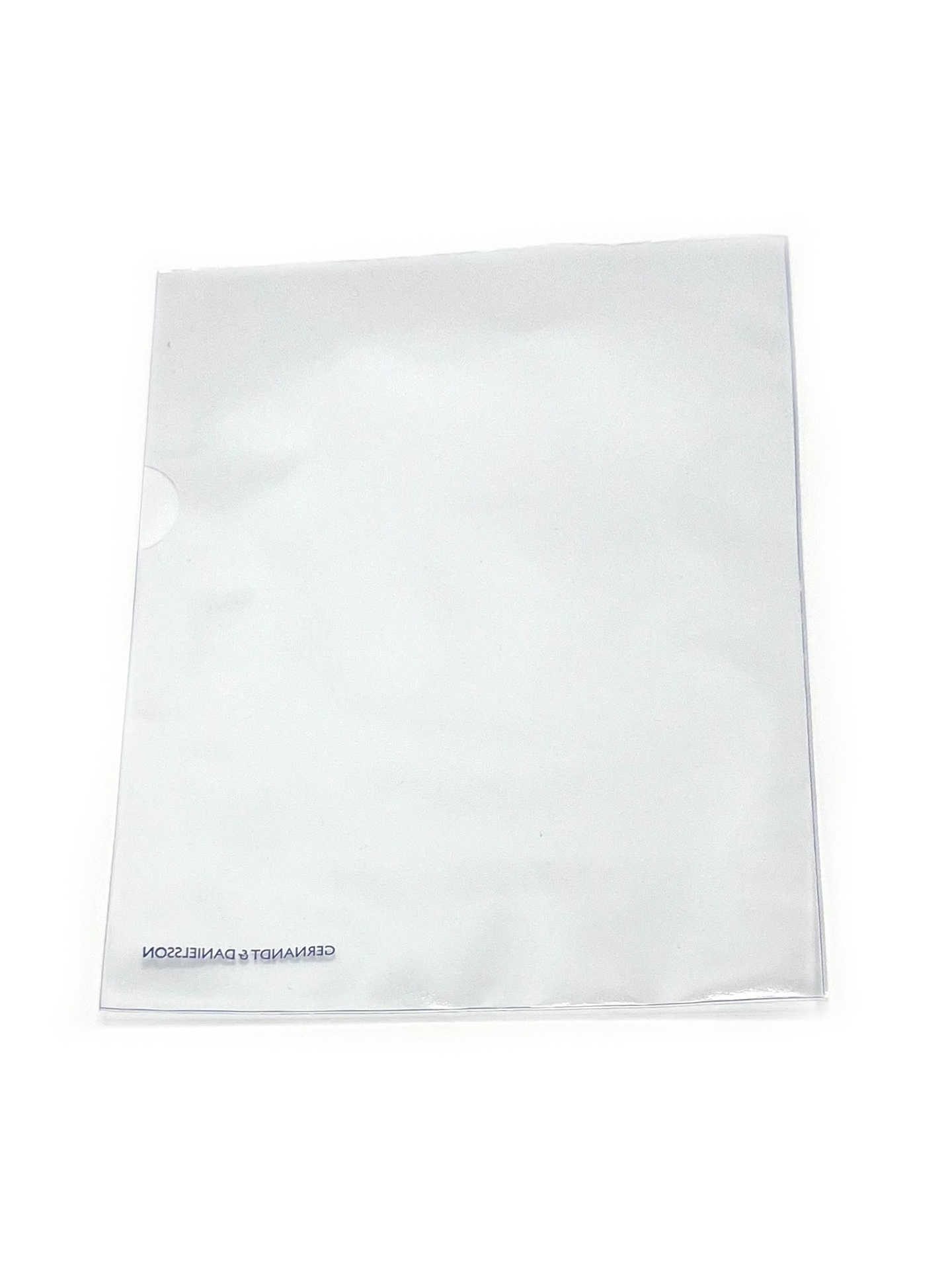 [EEGERNA2007] Plastmapp med G&D logo i blått 100 st/fp