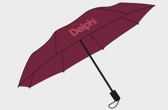 [EEDEL036] Paraply litet Delphi ROSA 20 st/krt
