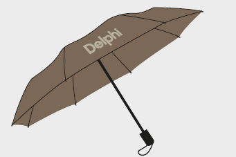 [EEDEL037] Paraply litet Delphi BEIGE 20 st/krt