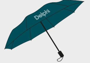 [EEDEL038] Paraply litet Delphi BLÅ 20 st/krt