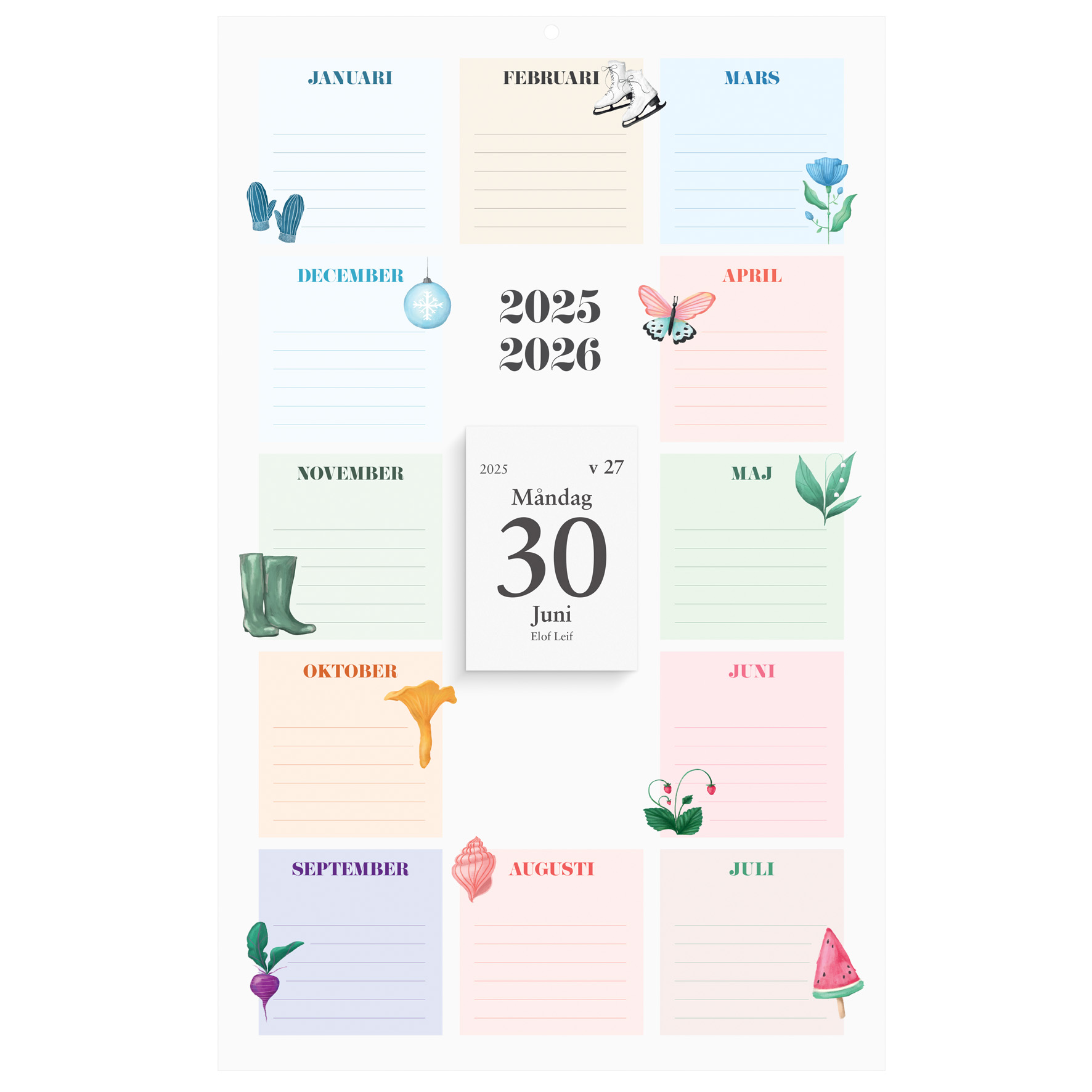 [60132126] Klassens almanacka Vägg 25/26