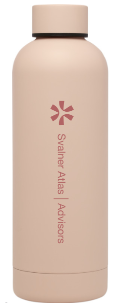 [EESAG004] Stainless steel insulated bottle 500 ml Pale pink with logo 24 pcs/ctn
